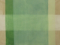 Lasering (høgul, grøn, hvid) Olie på lærred. 95x135 cm. 2017